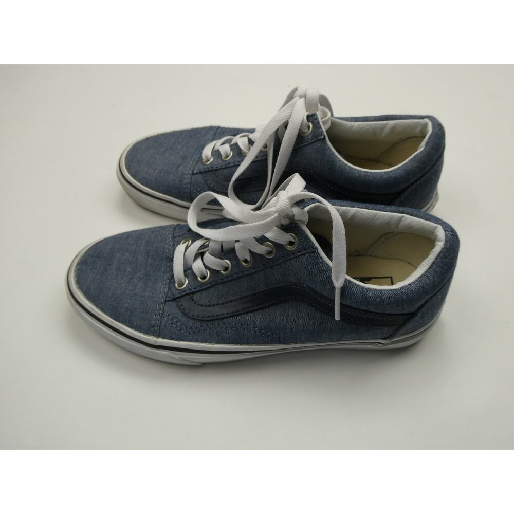 VANS Oldskool denim jeans shoes, womens size 7.5, mens size 6